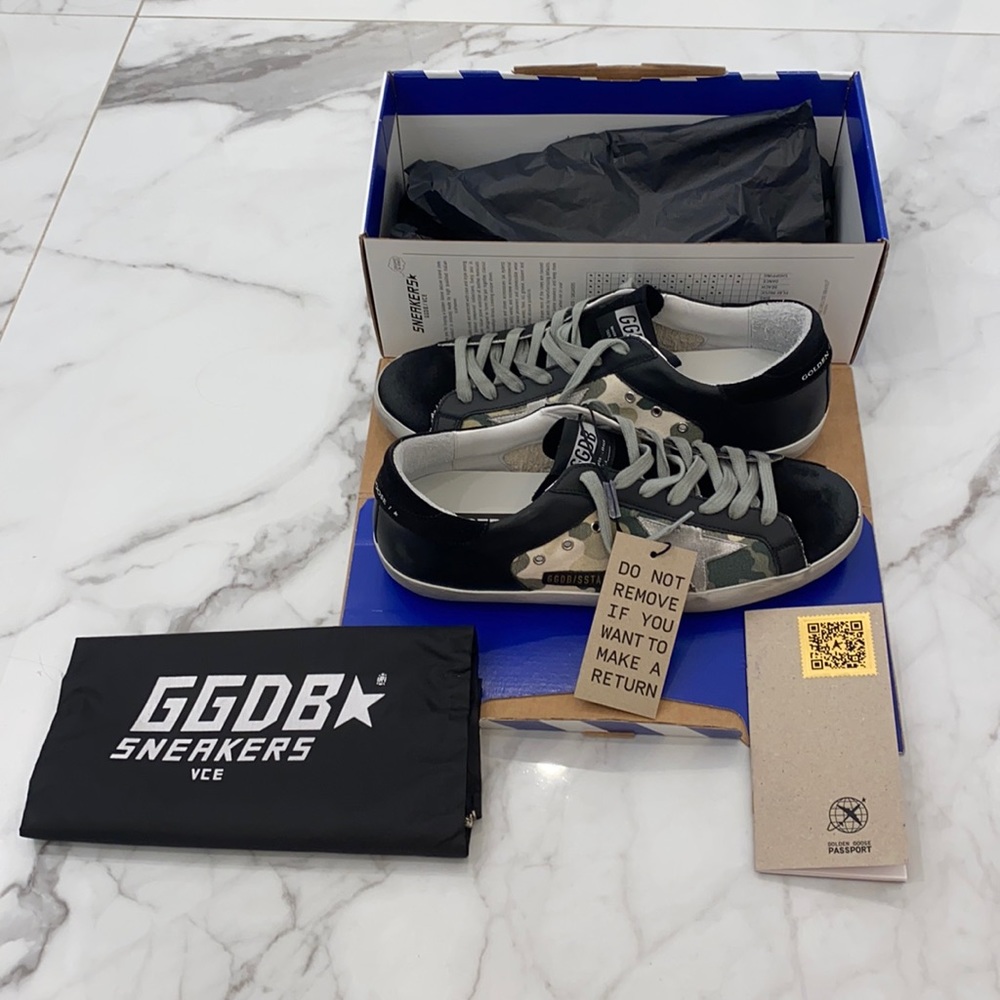 Brand new with tags camouflage golden goose sneakers
